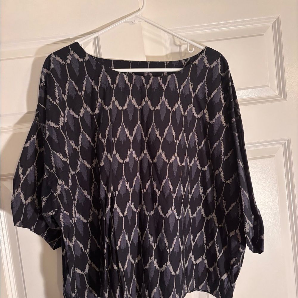 J. Jill Women's Black and Gray Blouse